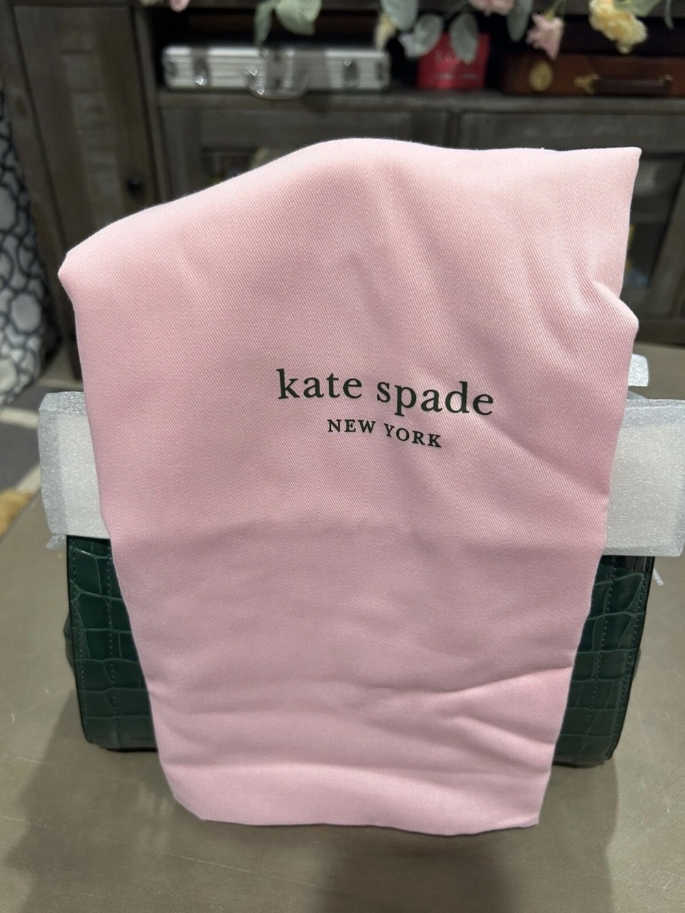 kate spade Knot-Croc-Embossed Leather Satchel with Tassel - Picture 12 of 14